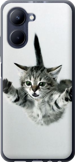 Чехол на Realme C33 Летящий котёнок "2322u-2870-17620"