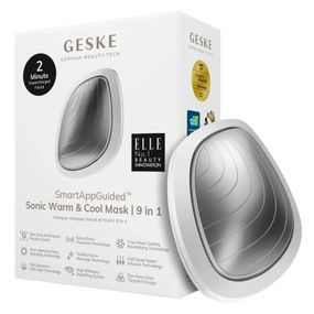 Ультразвуковая маска тепло и холод GESKE Sonic Warm&Cool Mask 9в1 white, Белый