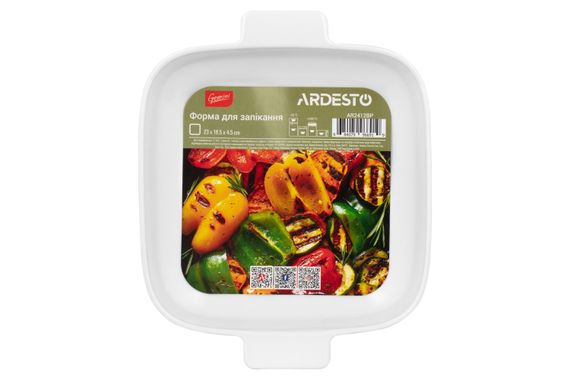 Форма для запікання ARDESTO  Gemini, квадратна, порцеляна, 23*18.5*4.5 см (AR2412BP) | Зображення 1