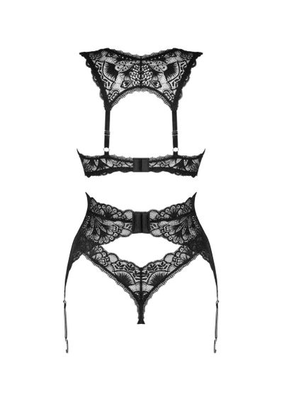Кружевной комплект из 3 предметов Obsessive Donna Dream 3-pcs set M/L sexstyle | Зображення 4