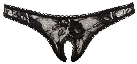 Риостринги с разрезом ИЛЛЮЗИЯ черные sexstyle | Зображення 3