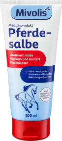 Кінська мазь "Mivolis" для зняття болю у м'язах від перенапруження, 200 мл., Німеччина