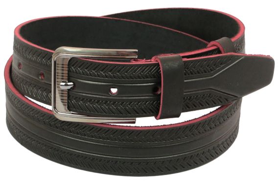 Ремень под джинсы Skipper коричневый 3,8 см