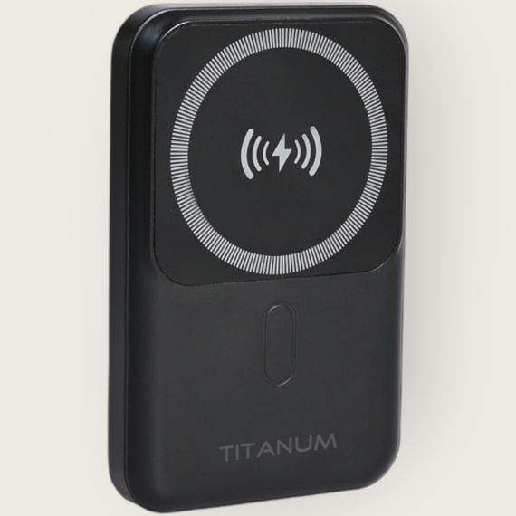 Повербанк з бездротовою зарядкою TITANUM MA02 10000mAh, 22.5W, PD20W, швидка зарядка, чорний | Зображення 3