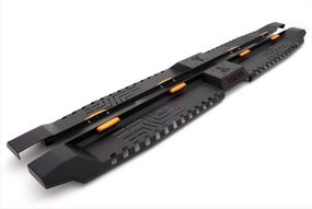 Боковые Подножки Dakar V2 с LED (2019-2025, 2 шт, металл) для Mitsubishi L200