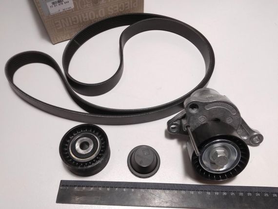 Ремінь генератора струмковий + ролики RENAULT 2.0 dCi (7701476644) 7PK1705 | Зображення 3