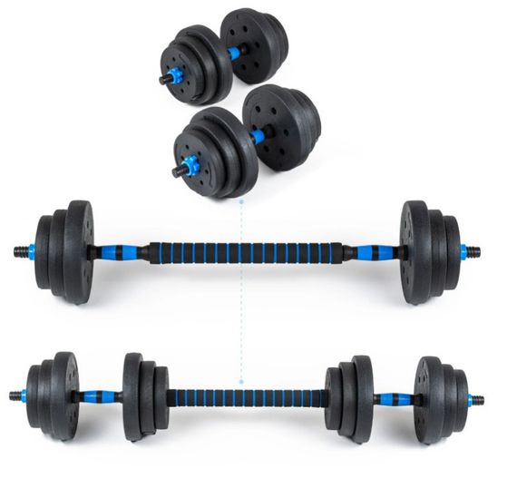 Гантелі розбірні бітумні THUNDER GYM-02 зі з'єднувачем для штанги, 2 x 10 кг (GYM-02) | Зображення 8