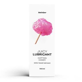 Лубрикант на водній основі Satisfyer Juicy Lubricant Cotton Candy water based 300 мл Sex Aura