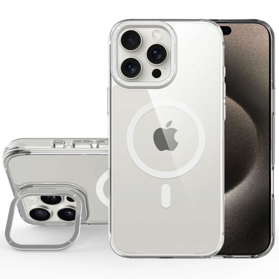 Чохол TPU Space Case Apex with MagSafe для Apple iPhone 16 Pro Max (6.9") Silver