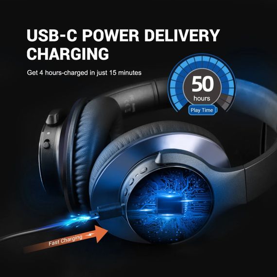 Гарнітура OneOdio A10, Bluetooth+3,5мм Black | Зображення 4