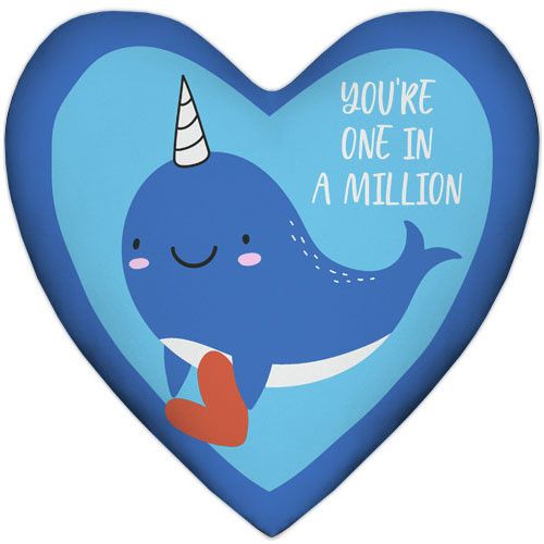 Подушка сердце You`re one in a million 37x37 см (4PS_21L004)