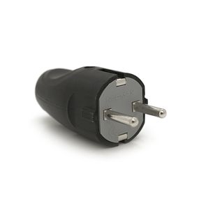 Вилка із заземленням 10/16А 250V A712B, Black