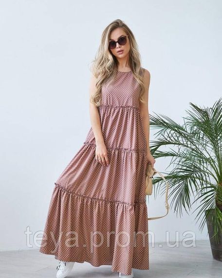 Платье для женщин цвет бежевый размер L FI_000285