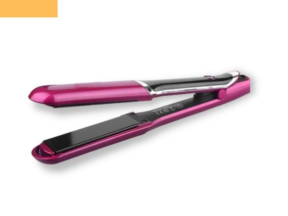 Компактний прасок випрямляч для волосся з керамічним покриттям XPRO 10083  рожевий (41000-DSP-10083)