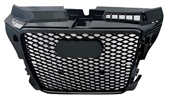 Передня решітка RS-style (2008-2012, чорна з хромом) для Ауди A3 рр