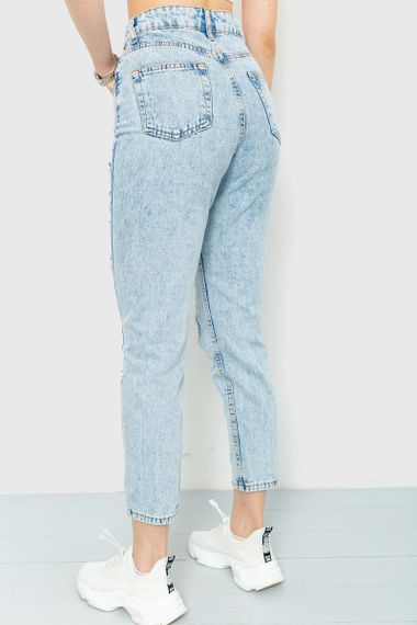 Джинси жіночі MOM, колір блакитний, 164R5570 | Зображення 3
