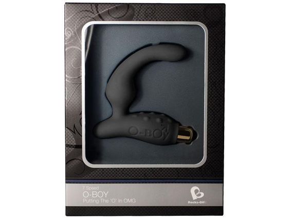 Вибромассажер простаты Rocks Off O-Boy Black для новичков, макс диаметр 30мм, массаж промежности Sex Aura | Зображення 1