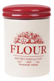 Банка керамічна "Англійська Шипшина FLOUR" 630мл для сипучих продуктів
