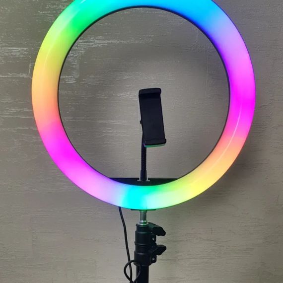 Лампа Led кільце MJ33 RGB | Зображення 7