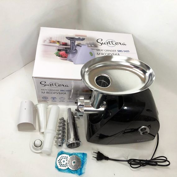 Мясорубка крупная, Мясорубка-шинковка-терка, Мясорубка с насадками для нарезки овощей EC-87 | Зображення 7