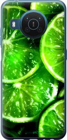 Чохол на Nokia X20 Зелені часточки лимона "852u-2532-2448"