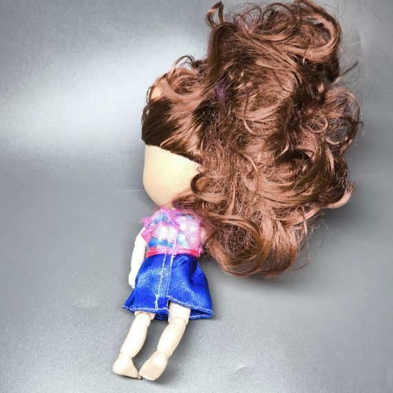 Лялька тваринка шарнірна (каштанове волосся) вживане 18см | Зображення 1