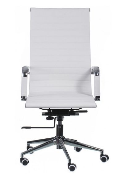 Супертонкое компьютерное кресло Solano artleather white с механизмом Deep Tilt (DT) | Зображення 1
