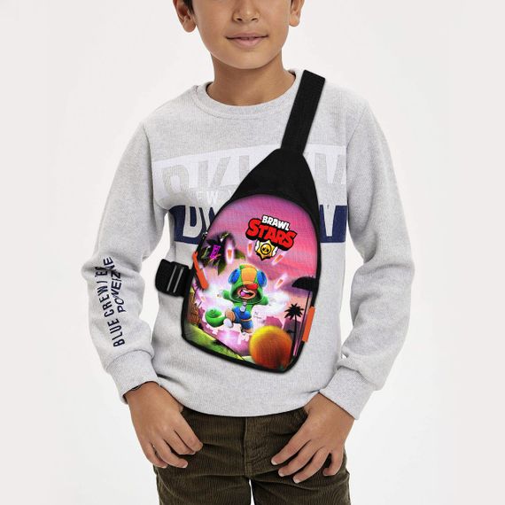 Сумка через плече дитяча Brawl Stars 29х17 см сумка слінг для хлопчика (01924)