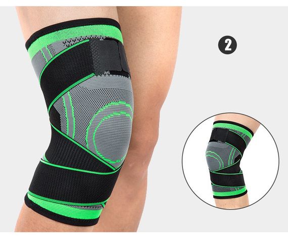 Наколінник еластичний бандаж на коліно компресійний Knee Support WN-26 спортивний з гумками, ортез | Зображення 2