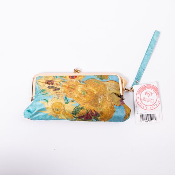 Парасолька механічна Ван Гога «Соняшники» міцна надійна з поліестеру діаметр 91 см HP-23-1M | Зображення 7