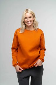 Світшот жіночий утеплений у кольорі манго, 2XL