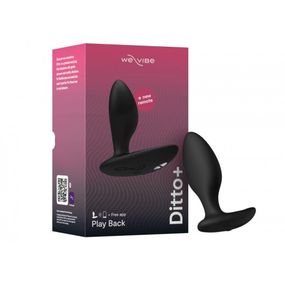 Анальна пробка з вібрацією We-Vibe Ditto+ Satin Black з пультом та керуванням з телефону Sex Aura