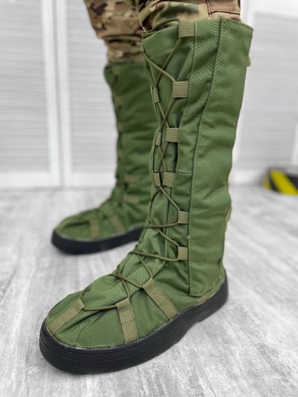 Гамаши зимние водонепроницаемые бахилы 42-45 олива кордура | Зображення 2