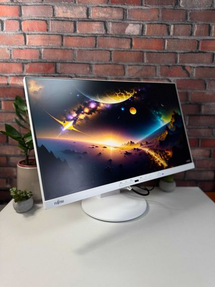 Монітор Fujitsu P24-9T / 24" (1920x1080) IPS / VGA, HDMI, DisplayPort, USB-Type-C, USB-Hub, Audio / Вбудовані колонки 2x 2W / VESA 100x100 б/в | Зображення 4