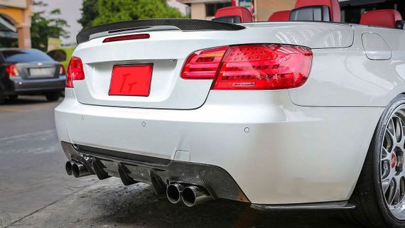 Дифузор заднього бампера V1 (для E92/E93 M-Sport, Карбон) для BMW 3 серія E-90/91/92/93 2005-2011 рр | Зображення 3