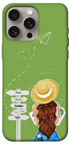 Чохол з картинкою Travel girl для Apple iPhone 15 Pro Max (6.7")