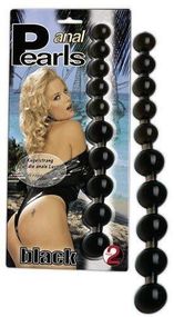 Анальний ланцюжок Anal Pearls Black sexstyle