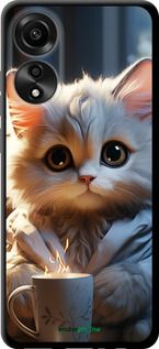Чохол на Oppo A78 4G Білий кіт "5646b-3142-2448"