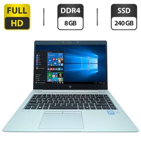 Ультрабук HP EliteBook 840 G5 / 14" (1920x1080) IPS / Intel Core i5-8250U (4 (8) ядра по 1.6 - 3.4 GHz) / 8 GB DDR4 / 240 GB SSD M.2 / Intel UHD Graphics 620 / WebCam б/в