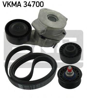 Комплект ременів поліклинових (Вир-во SKF) SKF VKMA34700 на PEUGEOT MANAGER автобус