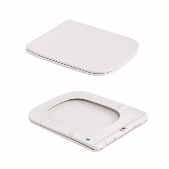 Унітаз підвісний Tern Ultra Quiet 490×365×325 мм, Marble, з сидінням Slim Duroplast / Soft-close / Quick Release QT17332303ASMR | Зображення 7