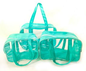 Набор из 3 сумок в роддом EcoNova S+M+XL мятный