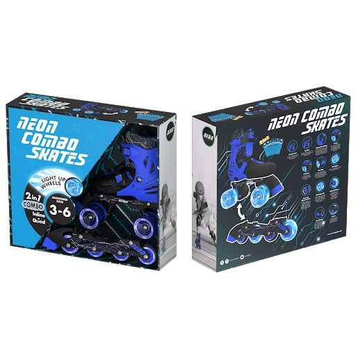 Роликовые коньки Neon Combo Skates Синій (Размер 30-33) (NT09B4) | Зображення 6