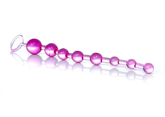 Анальний ланцюжок - Jelly Anal Beads Pink | Зображення 1