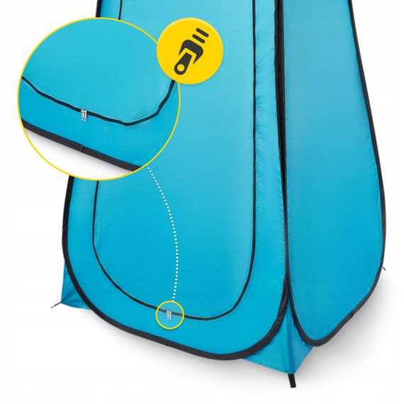 Намет туалет-душ, переодягальня Mountain Goat Pop-Up 200 x 110 x 110 см саморозкладний Sky Blue (P-5905973401456) | Зображення 7