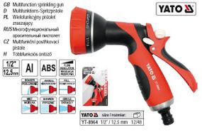 Пистолет поливочный YATO пистолет зрощувач 6 режимив Ø=1/2" YT-8964