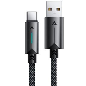 Дата кабель Acefast C19-04 USB to Type-C 3A (1.2m) Black
