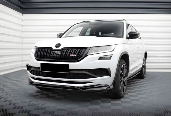 Передний Лип DPT (Черный Глянец) для Skoda Kodiaq 2016-2023 гг | Зображення 1