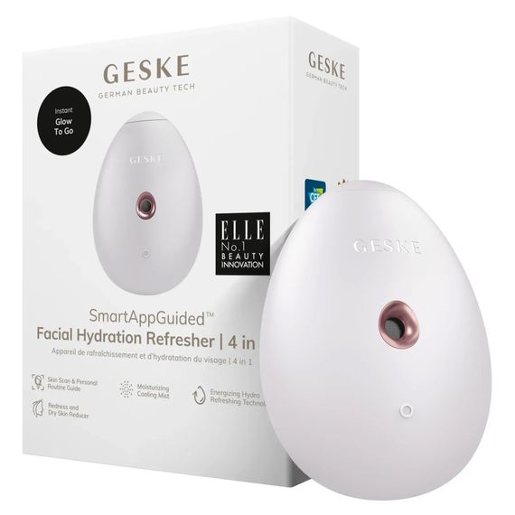 Электронный освежитель для увлажнения лица GESKE Facial Hydration Refresher 4в1 gray, Бронзовый