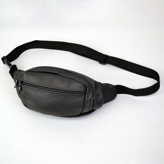 Бананка кожаная универсальная текстурная, Мужская бананка из натуральной кожи, Сумка WL-242 для торговли | Зображення 1